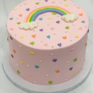 Pink Rainbow cake