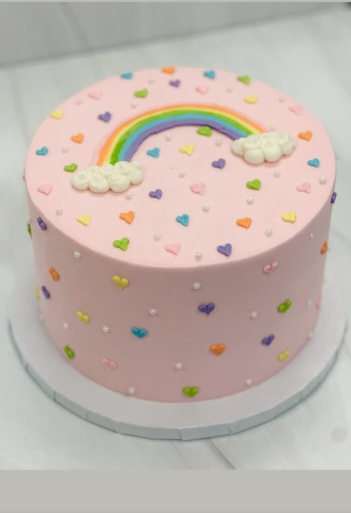Pink Rainbow cake