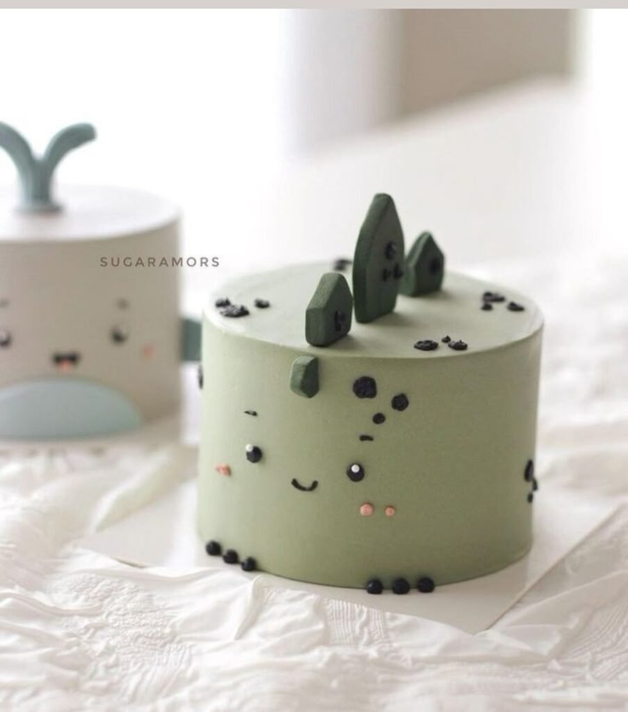 Cute cat cake with unicon