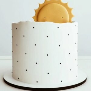 Cute rising sun cake