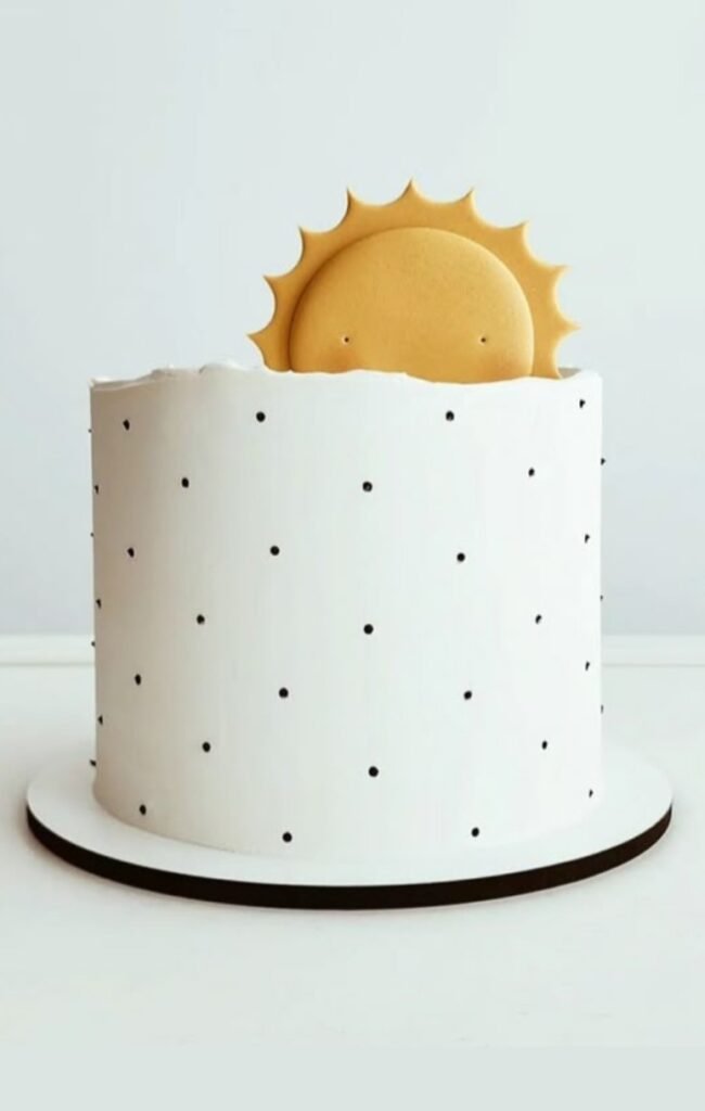 Cute rising sun cake