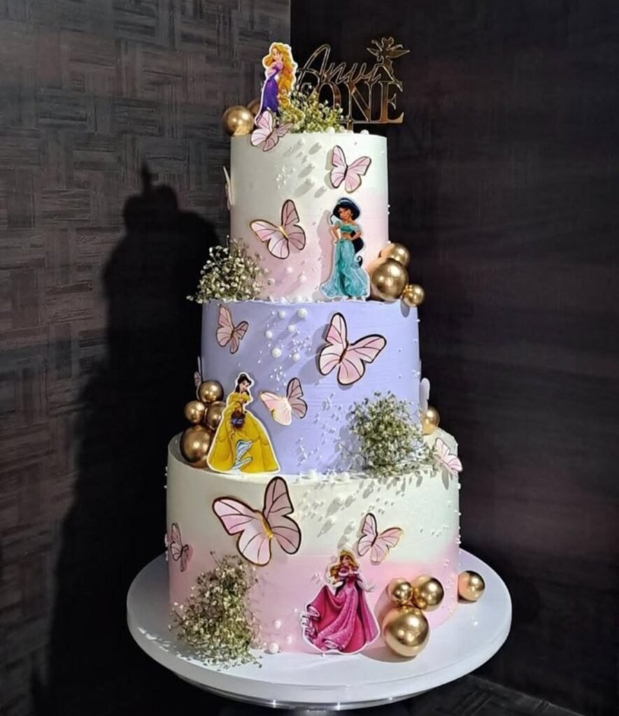 Disney princess multitier cake