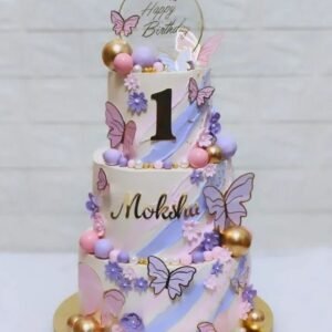 Beautiful multitier colorful cakes