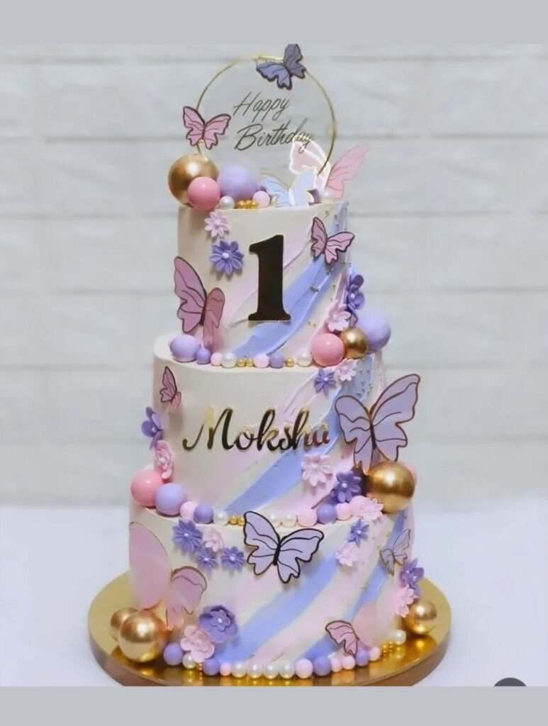 Beautiful multitier colorful cakes