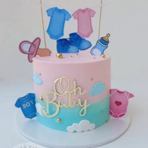 Gender revealing OH BABY cake
