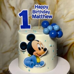 Micky mouse themed kids cake