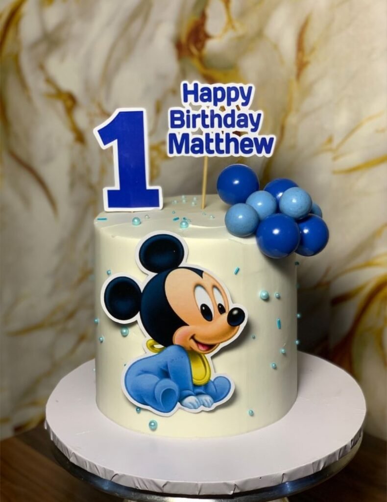Micky mouse themed kids cake