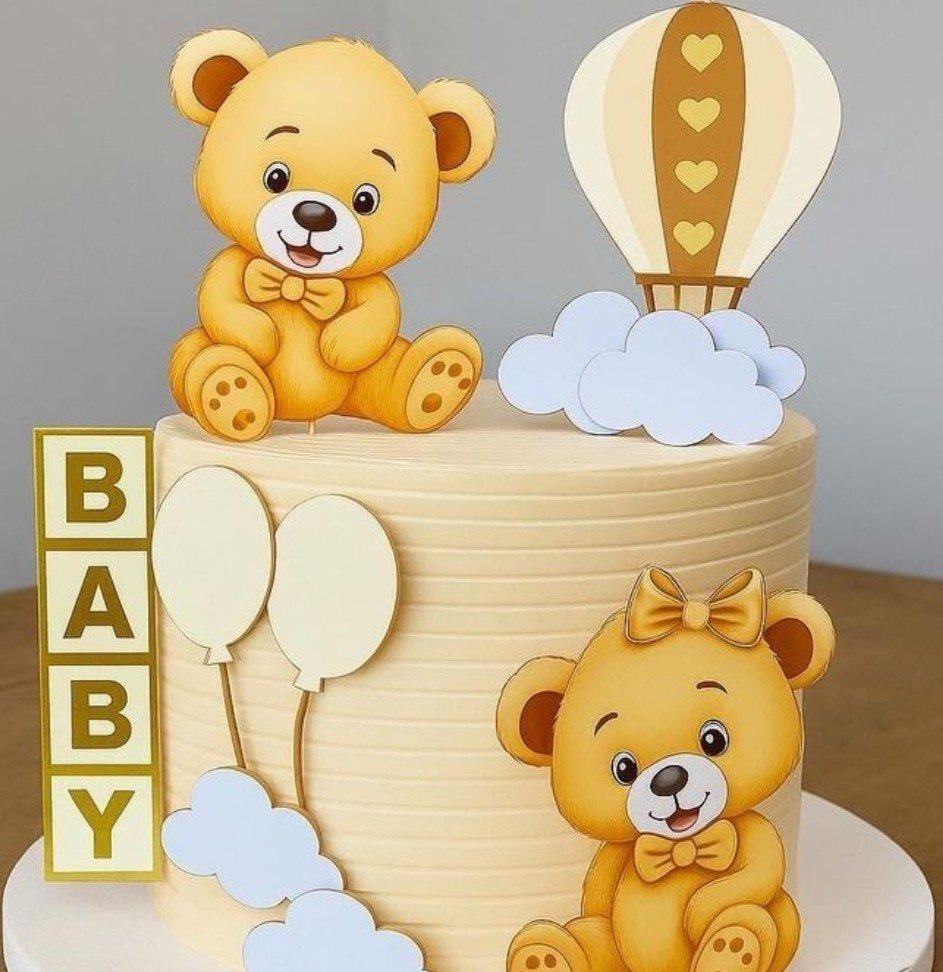 Bear theme kids cake