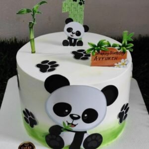 Panda themed cake for kids