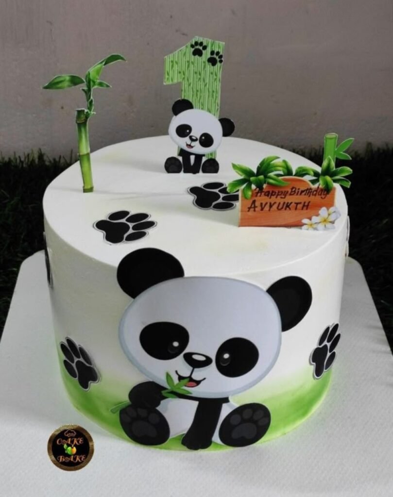 Panda themed cake for kids