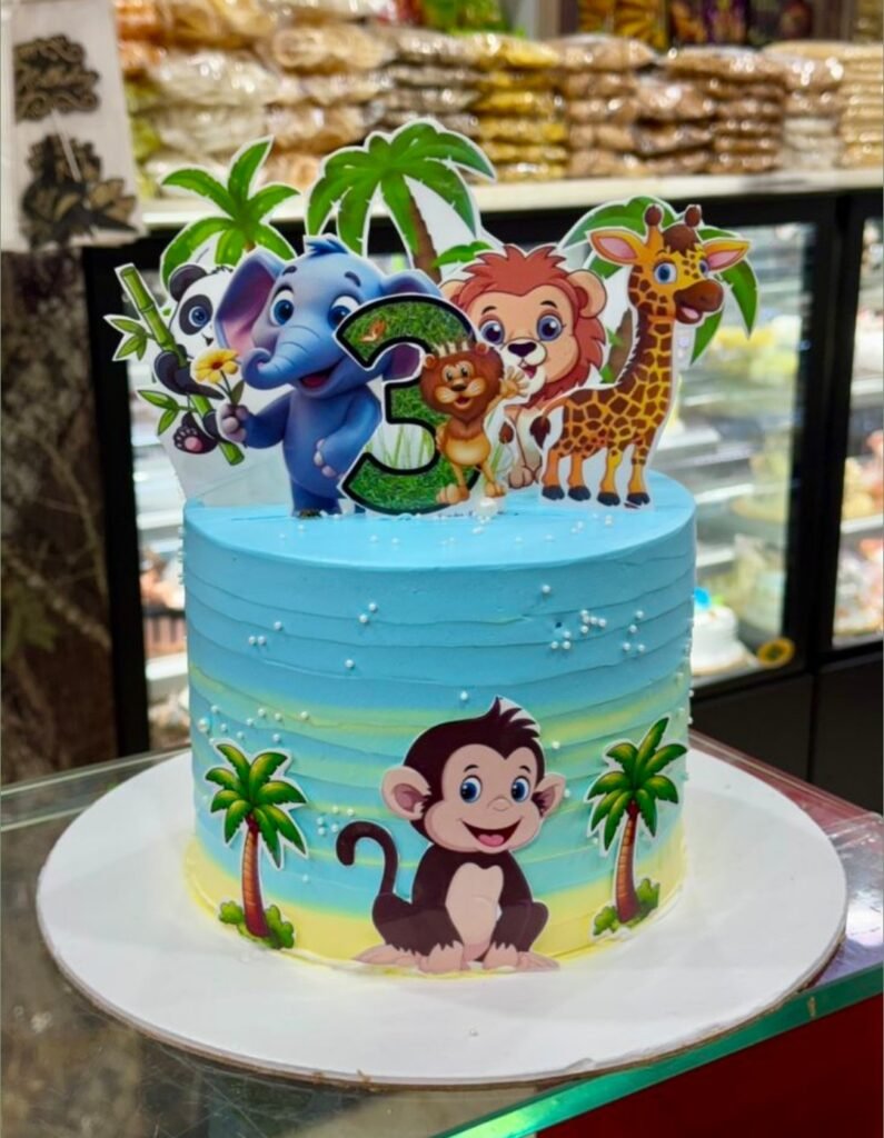 Jungle theme cakes for kids