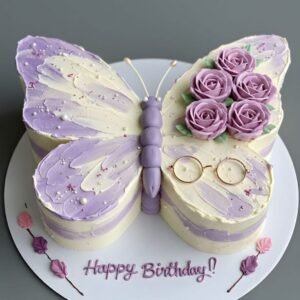 Butterfly shaped cake