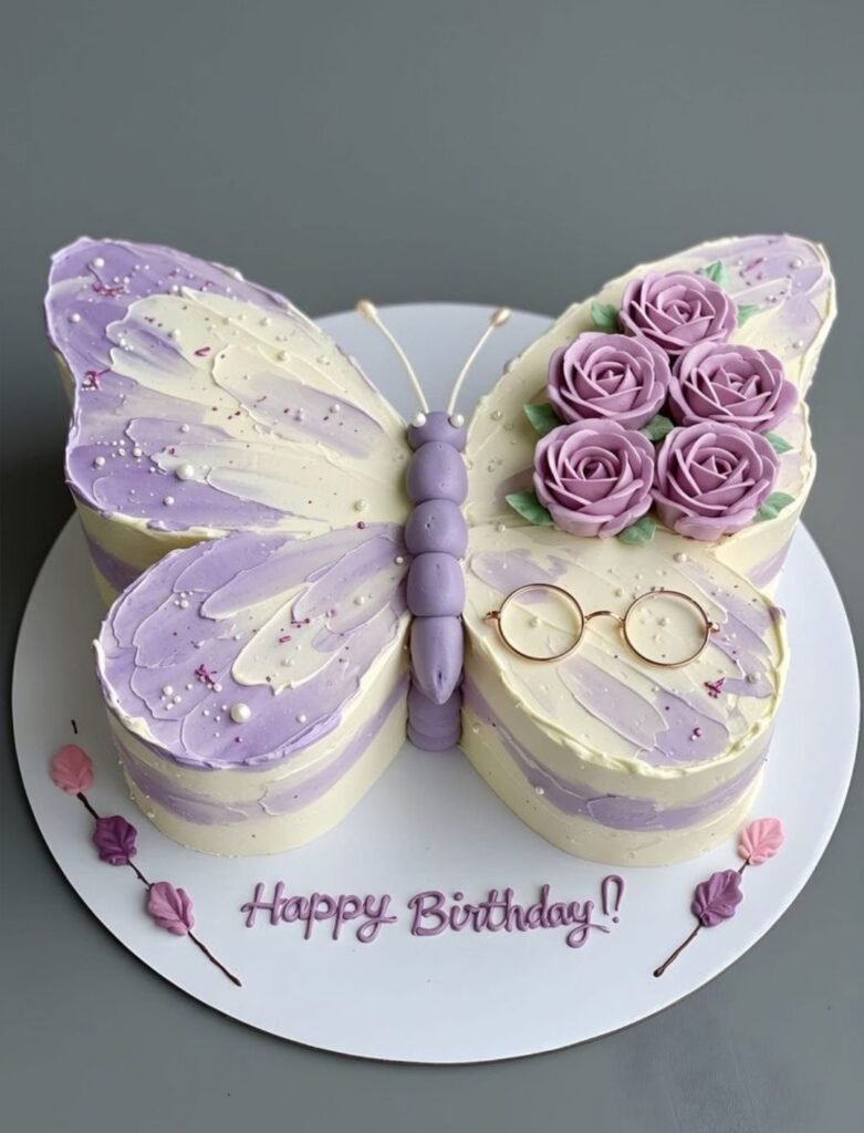 Butterfly shaped cake