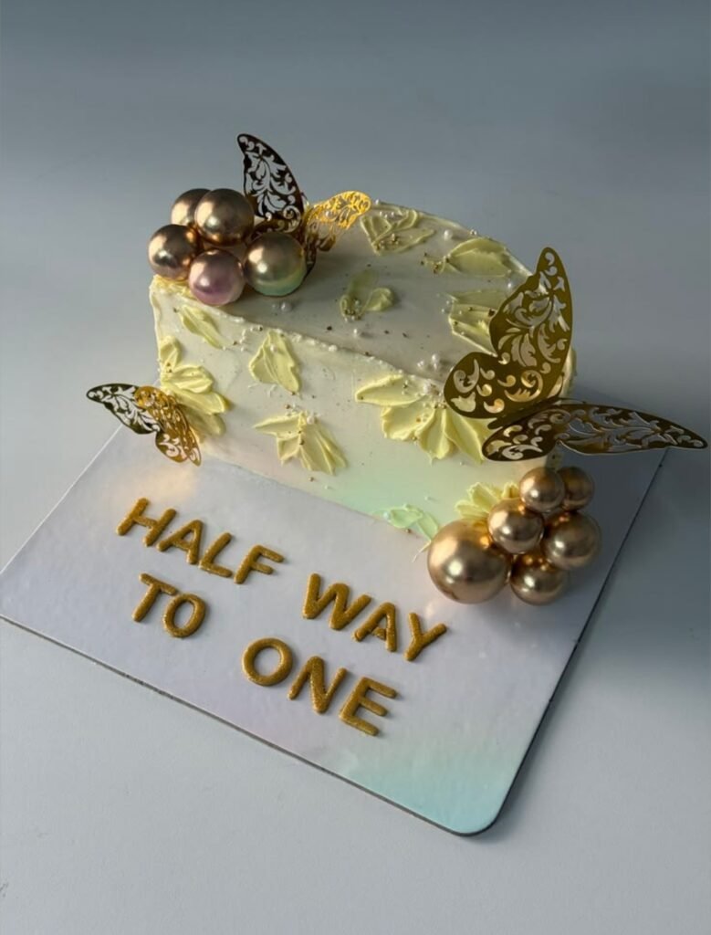 Half year cake for babies or other events
